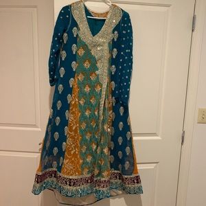 Formal Pakistani Indian 4 Piece Suit